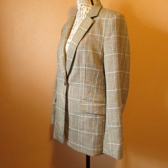 H&M Plaid Blazer - Brown and Tan - Picture 3 of 6